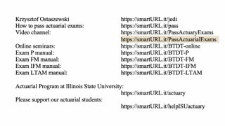 Exam FM exercise for March 13, 2022