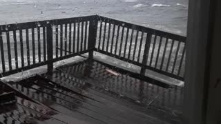 Huge Waves Wreck Deck