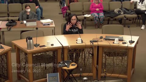Karla Garcia addresses Concord, NH City Council Jan 10, 2022 on proposed mask ordinance