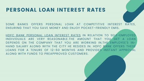 All About Personal loan