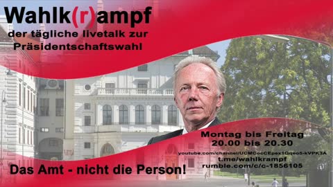 WAHLK(R)AMPF 01 ++ Dr. Roman Schiessler