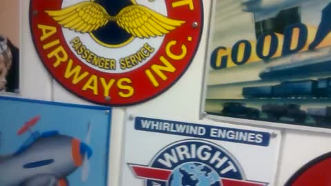 Vintage Airplane signs.