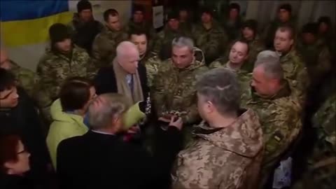 Lindsey Graham and John McCain in Ukraine Circa 2016