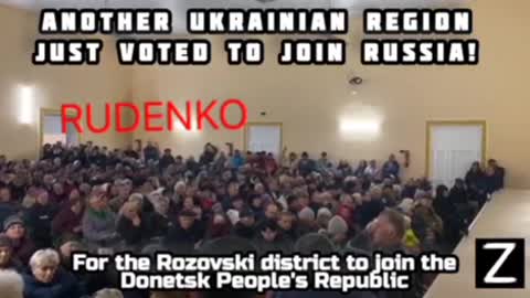Another Ukraine region just voted to join Russia!
