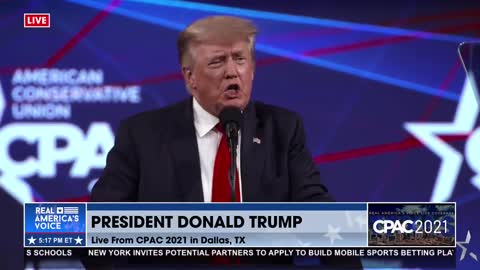 Trump at CPAC21 “We Will Make America Great Again”