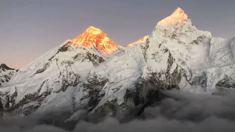 World highest mountain.. mount everest.. in nepal