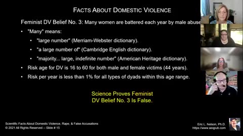 Scientific Facts about Domestic Violence, Rape, and False Accusations