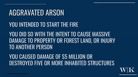What is Aggravated Arson