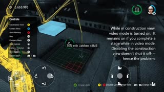 How Construction Simulator 3 for Xbox goes into video mode and stays there