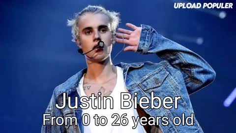 Justin beiber 0 to 26 yr old