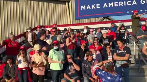 Macho Man at President Trump's Rally in Macon, Georgia