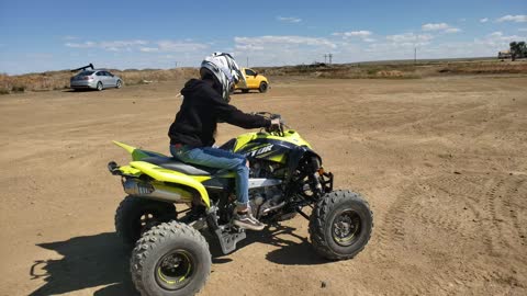 Learning how to ride an atv