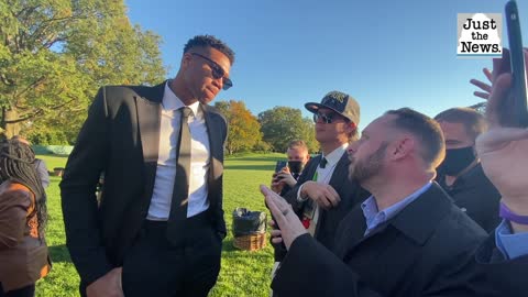 NBA star Giannis Antetokounmpo, a Greek immigrant, at White House ceremony: 'Your dreams pay off'