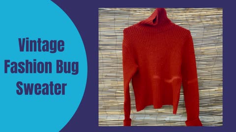 Vintage Fashion Bug Turtleneck Sweater