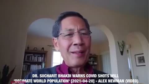 DR. SUCHARIT BHAKDI: Experimental injection will decimate the population