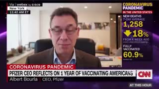 Pfizer CEO Albert Bourla Confirming the Efficacy of Its Experimental Covid-19 vaccines on CNN
