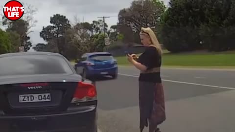 Funny women fail in traffic