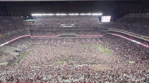 Kyle Field Rushed after Texas A&M Upsets #1 Alabama