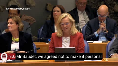 Thierry Baudet continues to spread truths in the Dutch Parliament.