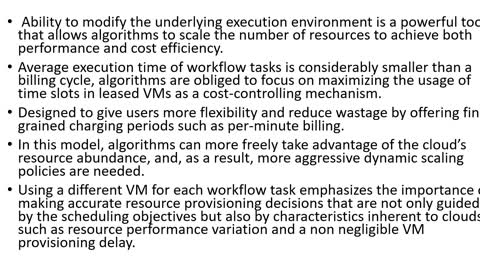 Budget driven scheduling of scientific workflows in Iass clouds with fine grained billing periods