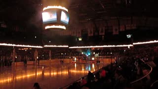 Chicago Wolves pre game fireworks.