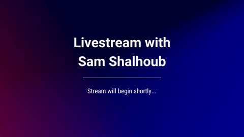 Friday Live with Sam Shalhoub and Dr. Glidden