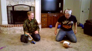 Dad And Son Blindfolded Diaper Changing Challenge