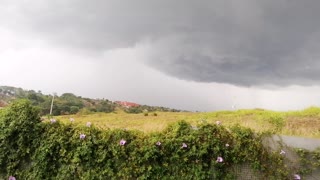 Tropical rainstorm in Costa Rica