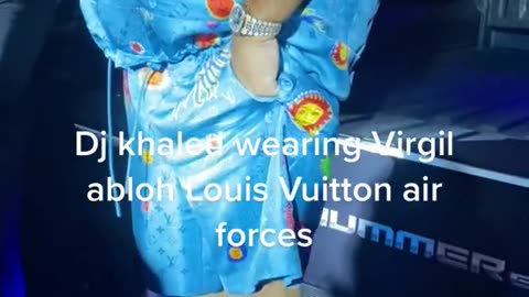 Dj Khaled Wearing Virgil Abloh Louis Vuitton Air Forces Legend Already Made Black Willy Wonka