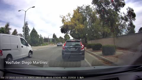 Tailgating Guy Gets Out of Car