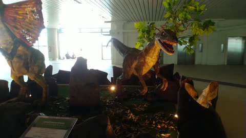 Dinosaurs in Yogyakarta international airport