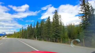 Driving to Banff