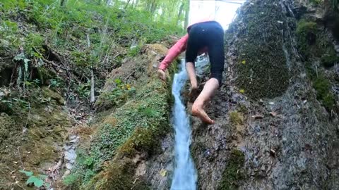 Dangerous and terrible rock climbing