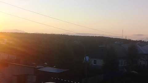 Sunset in Siberia Russia!