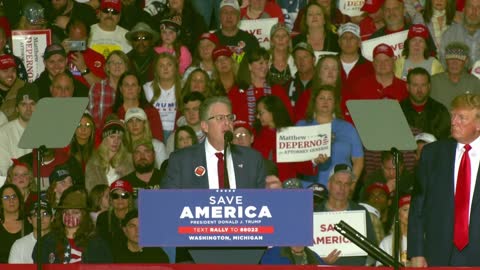 Matt DePerno at Save America Rally in Washington Township, MI - 4/2/22