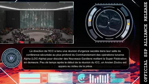 Réunion secrète d'urgence du ICC interrompue par un Ancien Zoulou et les Nouveaux Gardiens