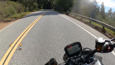 Highway 9 to Boulder Creek on my Ducati Streetfighter V4S