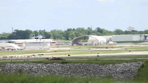 McDonnell Douglas F-15 Eagle landing at St. Louis Lambert Intl