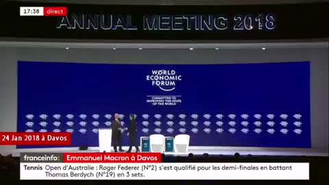 Macron lèche couilles du Forum de Davos et de Klaus Schwab !