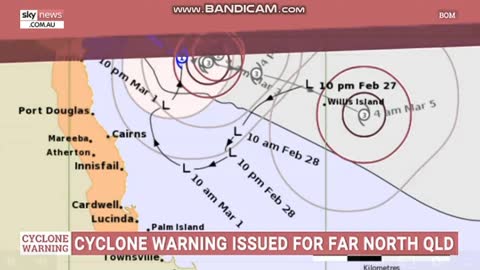 Northern Queensland Cyclone Alert!! Australia