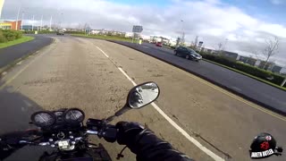 Rider Has Close Call with Elderly Driver