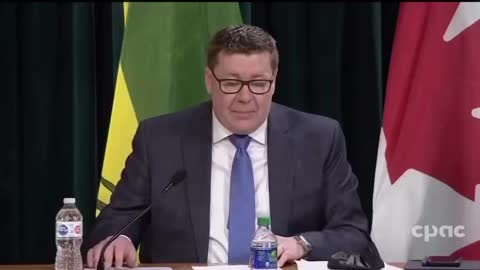 Saskatchewan premier Scott Moe tellin' it like it is in a press conference!!!