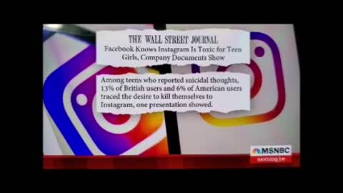 MSNBC Leads Morning Show with 'Instagram Toxic for Teen Girls'