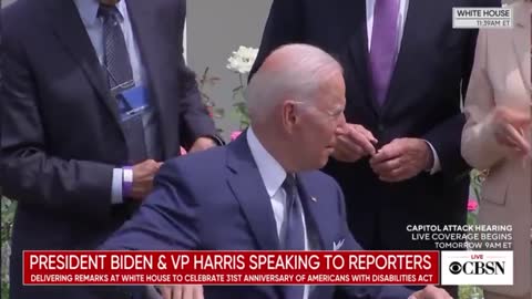 Biden Signing Ceremony Turns Testy When Kamala Has to Point Out What the President Needs to Do