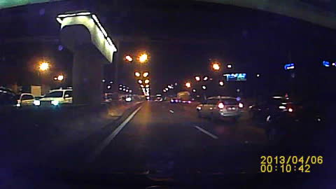 Nighttime Roll-Over in Russia