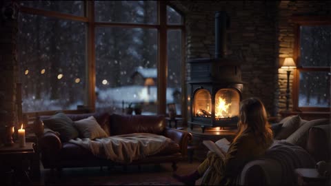 Cozy Up: Creating the Perfect Reading Nook with Crackling Fireplace Ambience & Winter Vibes