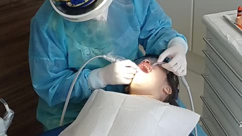 Girl visit Dentist