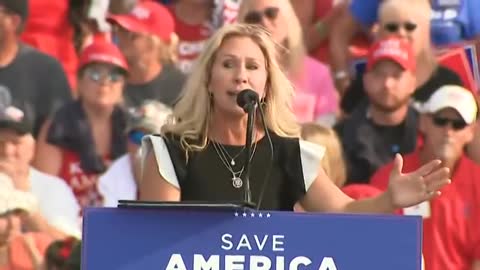 MAGA Crowd GOES NUTS When MTG Calls for Impeaching Biden and Firing Fauci