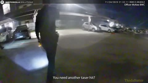 Houston police release bodycam of officers shooting at an armed suspect twice and is uninjured