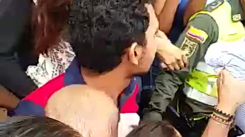 Ricardo Montaner visitó a venezolanos en Barranquilla